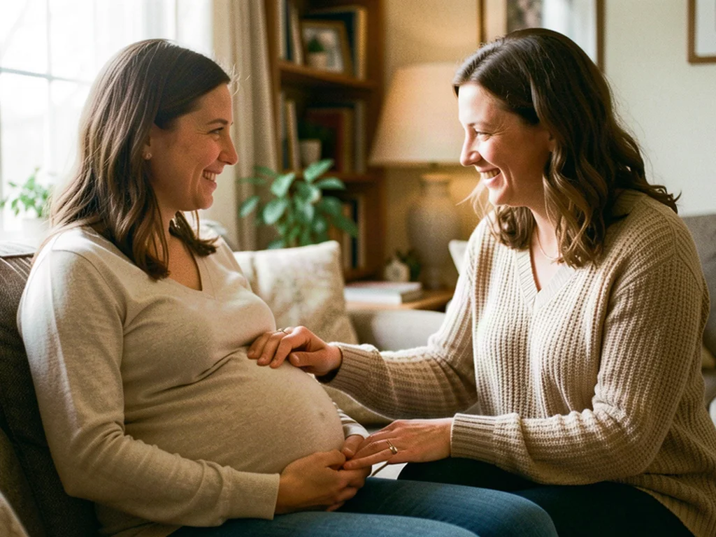 A doula supporting an expectant mom in Alvin: Brazoria County birth support and doula care
