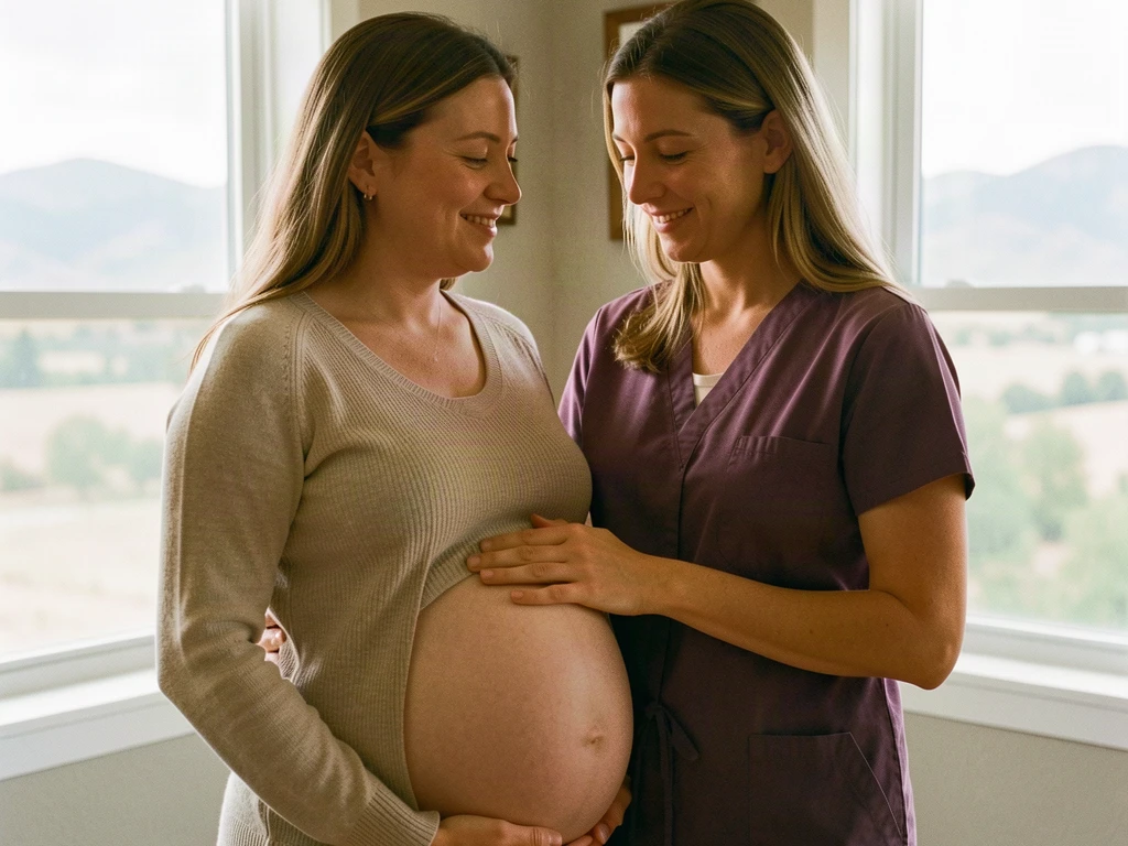 A doula supporting an expectant mom in Boise, ID: birth support and doula care