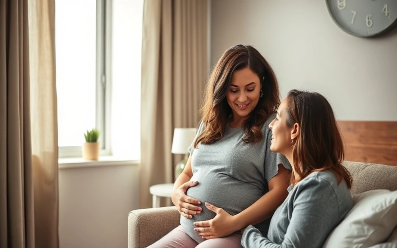 A doula walking alongside an expectant mom in Chesapeake, Virginia