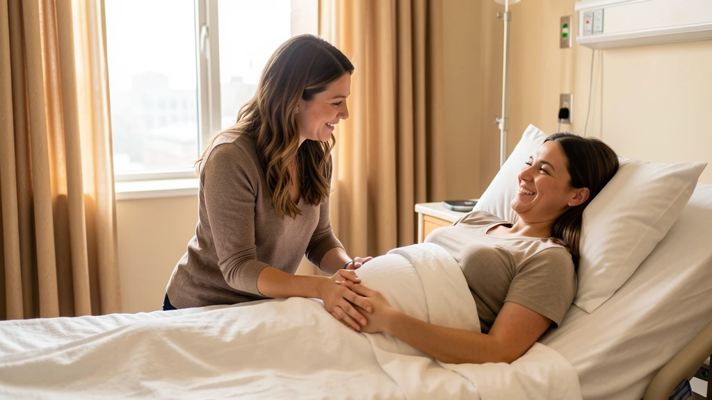 A doula supporting an expectant mom in Chicago: Illinois birth support and doula care