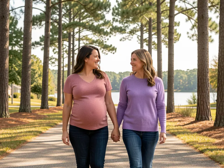 A doula supporting an expectant mom in Conroe: Texas birth support and doula care