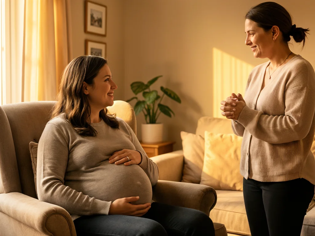 A doula supporting an expectant mom in Corpus Christi: Texas coastal bend birth support and doula care