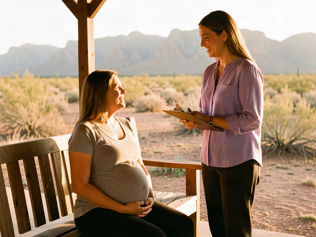 A doula supporting an expectant mom in El Paso: Texas birth support and bilingual doula care