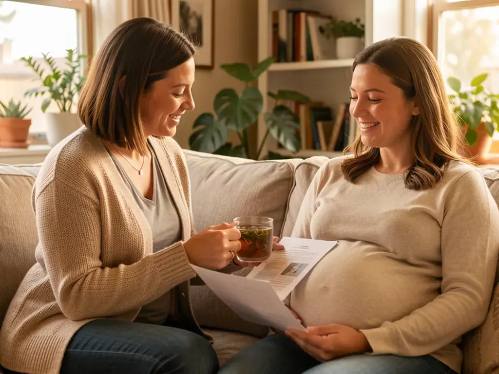A doula supporting an expectant mom in Escondido: North County San Diego birth support and doula care