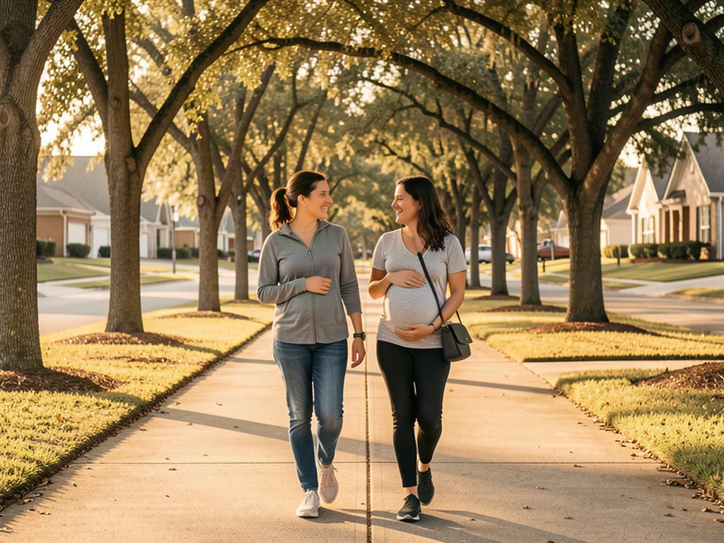 A doula supporting an expectant mom in Fulshear: Fort Bend County birth support and doula care