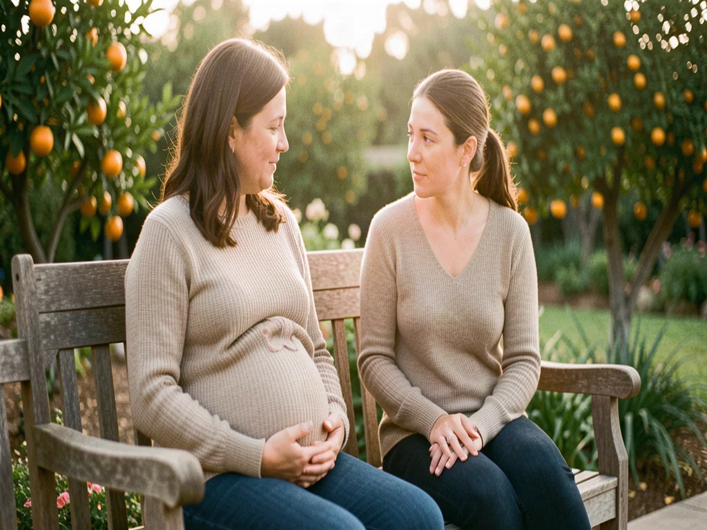 A doula supporting an expectant mom in Garden Grove: CA birth support and doula care