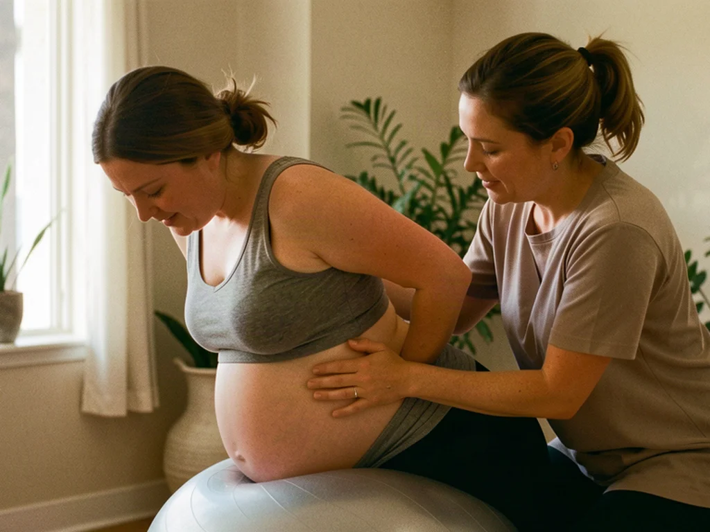 A doula supporting an expectant mom in Long Beach, California: birth support and doula care