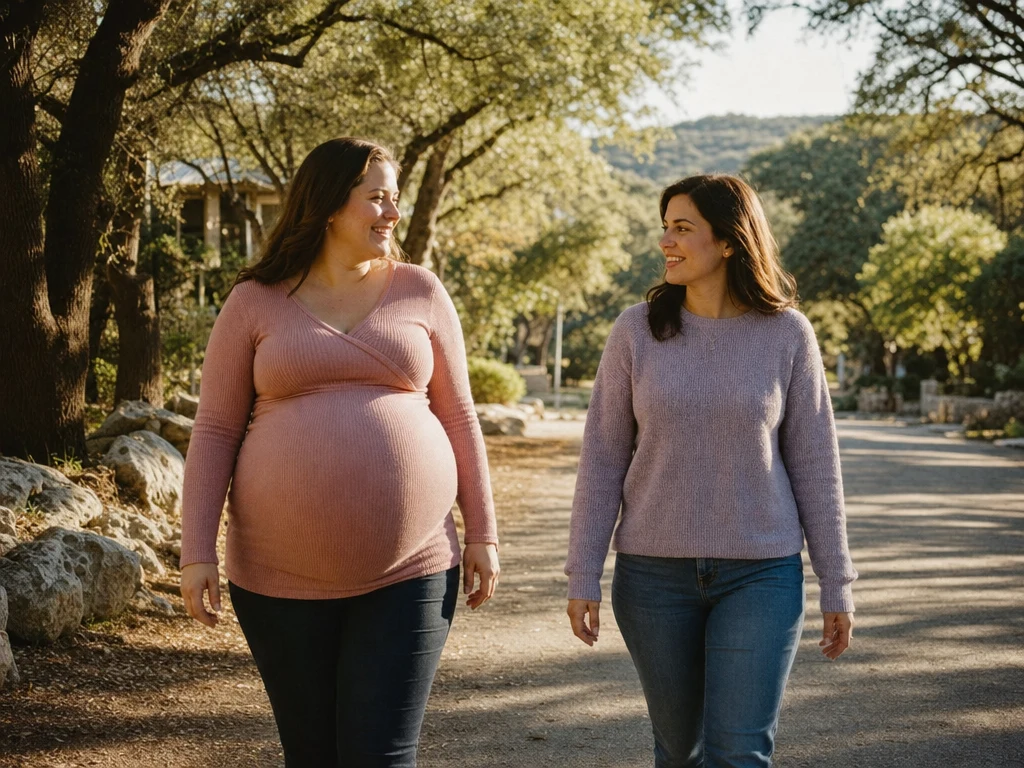 A doula supporting an expectant mom in New Braunfels: Texas Hill Country birth support and doula care