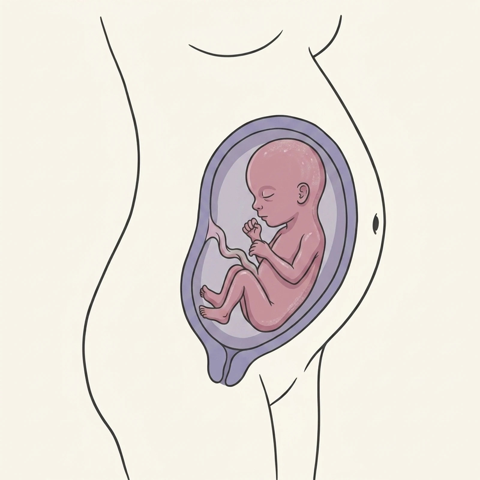 Week 19 pregnancy illustration — Cocooned in vernix