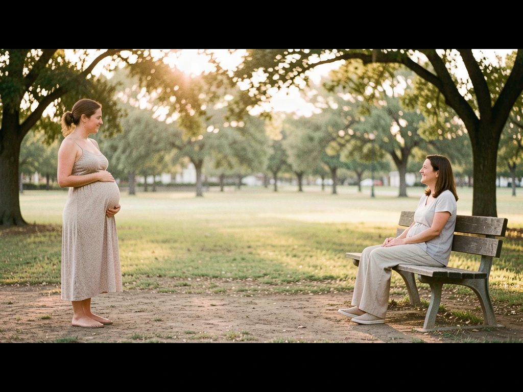 A doula supporting an expectant mom in Princeton, Texas: TX birth support and doula care